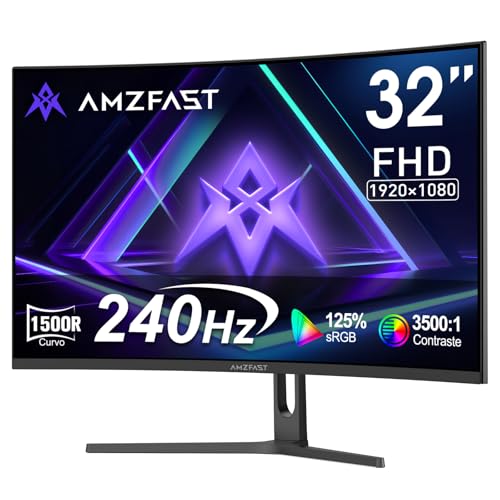 Ya en mundofriki.es: Amzfast Monitor de Juego Curvo 32 Pulgadas 240Hz, FHD, 1 ms MPRT, Adaptive Sync, sRGB 120%, HDR, Anti-Scintillio, Luz Azul Reducida, HDMI 2.0/DP 1.4, AMZG32C1F