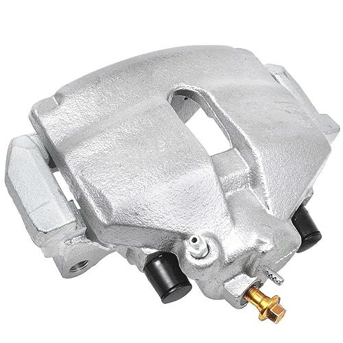 Image of Detroit Axle - Pair Front Brake Calipers for Volkswagen Jetta Golf Beetle | Audi A1 A3 Disc Brake Calipers w /Brackets Replacement