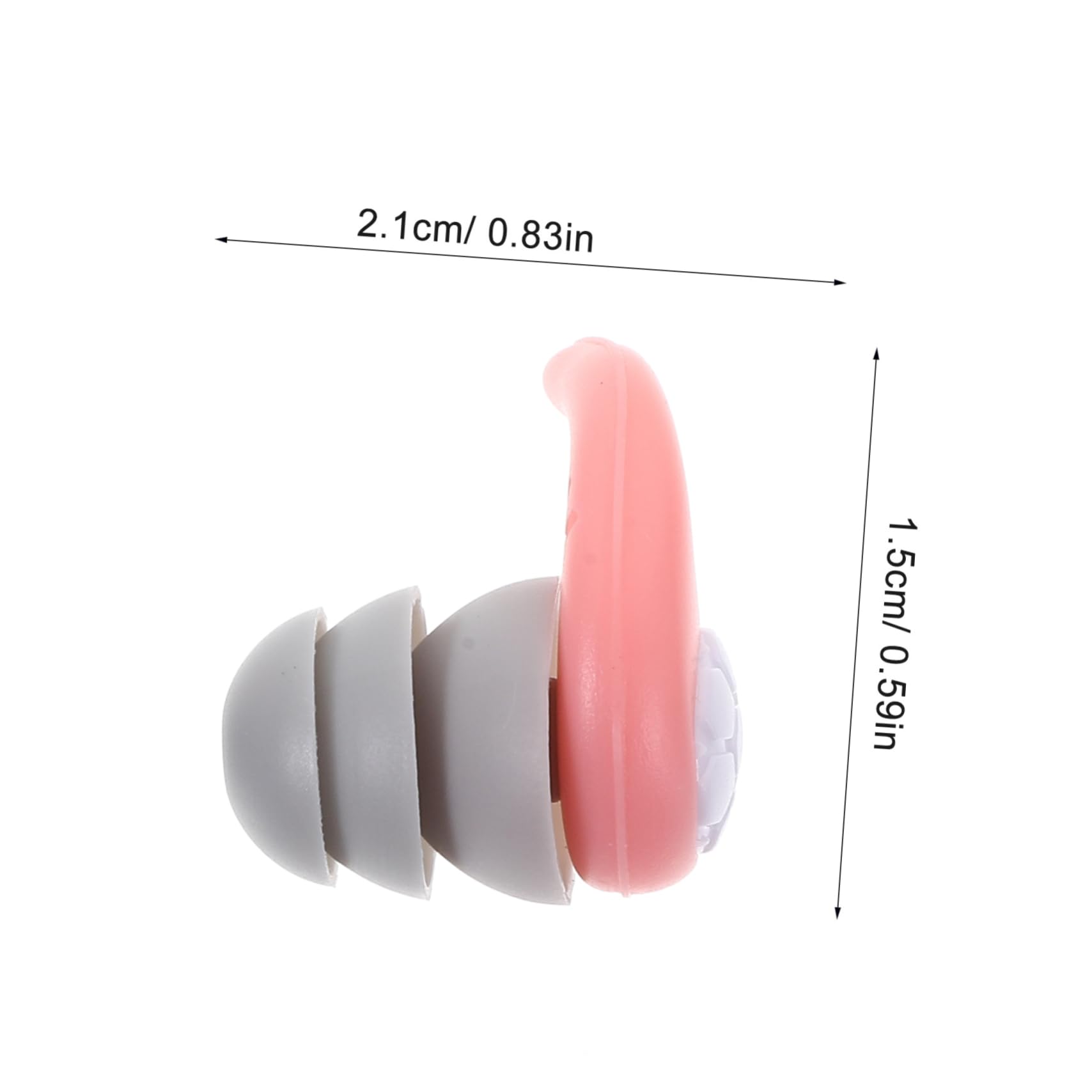 FOYTOKI Swimming and Surfing Ear Plugs 2pcs Silicone Noise Reduction Waterproof Professional for Swimmers Easy to Use
