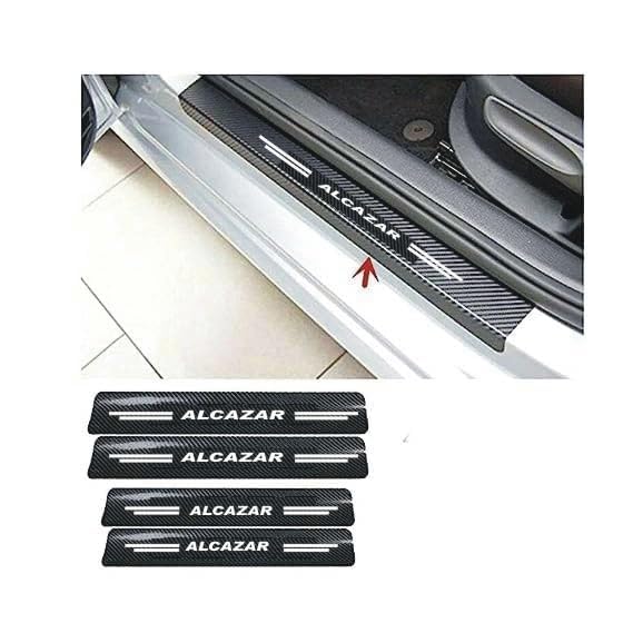 Automoile Carbon Fiber Door Sill Protector for Alcazar, Set of 4, Anti-Scratch Protection-picture-14