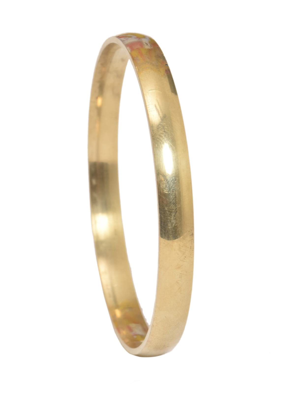 Punjabi Brass Kada (Plain) 6 mm Thickness