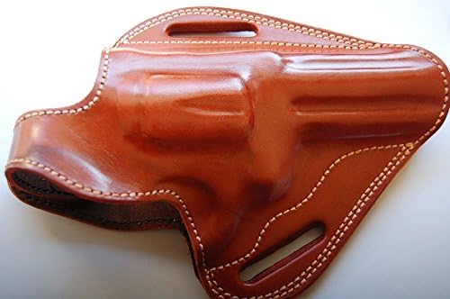 Handcrafted Leather Belt Holster for Ruger Redhawk 4.4.20 inch Barrel (R.H) Black Tan