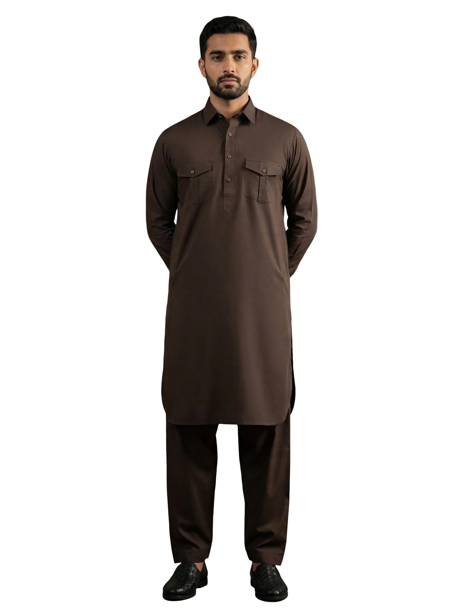 jompers Men's Solid Pathani Kurta with Salwar-picture-23