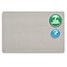 Quartet Bulletin Board, Fabric, 4' x 3', Frameless, High-Density Fiberboard, Oval Office, Gray (7684G)