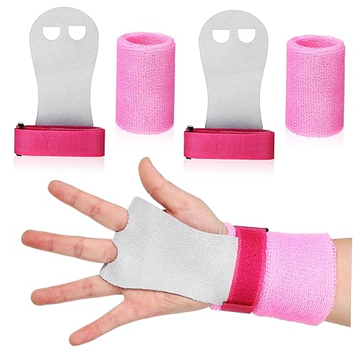 BCOATH Adjustable Gymnastics Wristbands Palm Protection Elastic Hand Grips Perfect for Kids' Workout