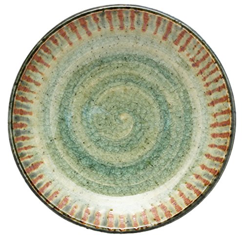 うつわ魯庵 瀬戸焼 和食のうつわ 晋泉製陶所 取皿 直径約13.5cm 灰釉十草 日本製のサムネイル