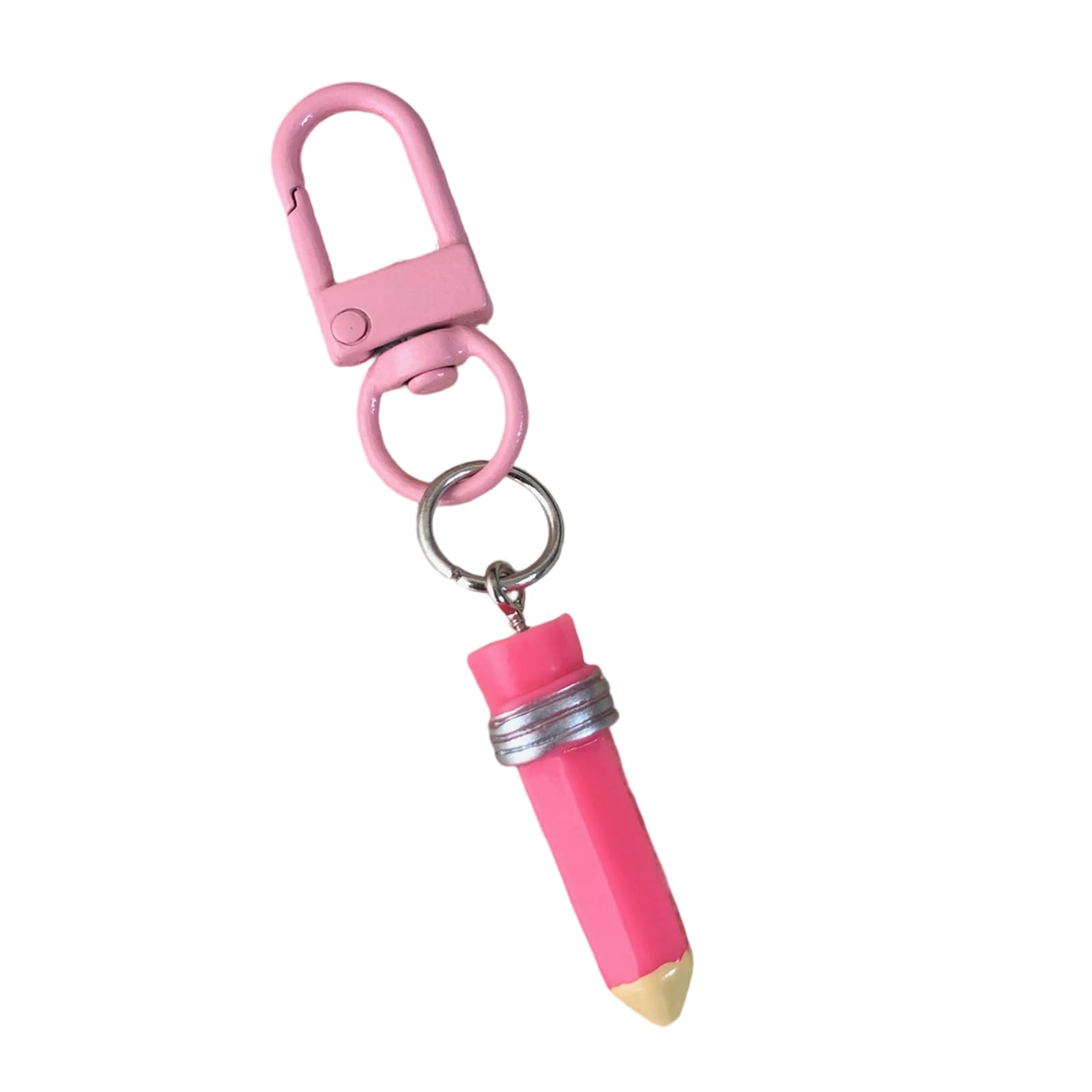 YPBEW Stylish Pencil Keychain Resin Backpack Charm for Teens School Themed Daily Use Pencil Keychain