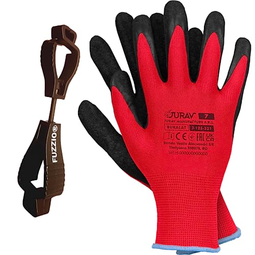 FUZZIO Jurav 24 paia di guanti da lavoro da giardino in lattice L-9