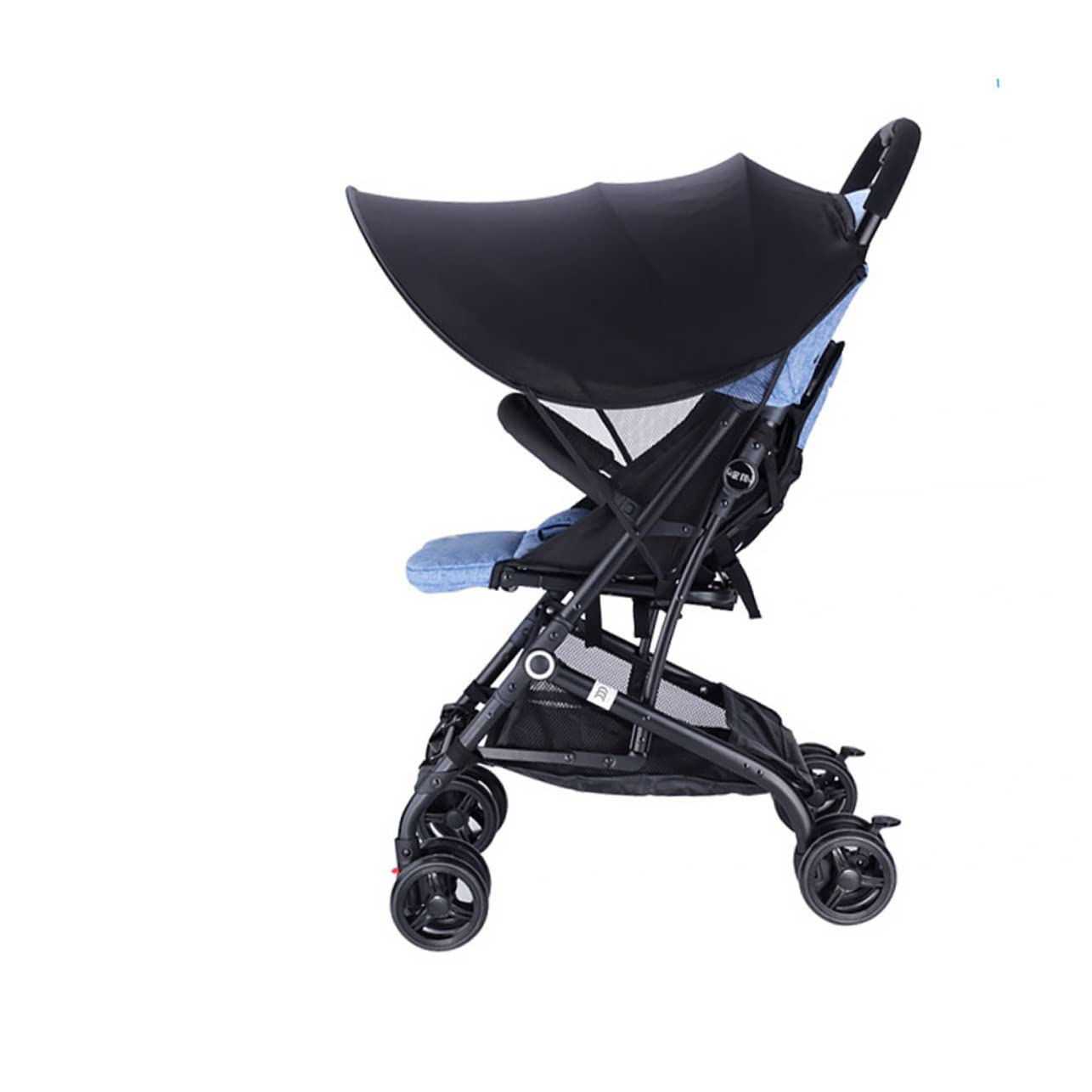 Copertura Completa Parasole per Passeggino Nero Protezione UV