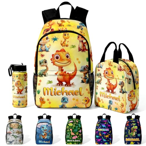 Image of Custom Kids Backpack Toddler Backpacks Set Boys Back to School Bookbag