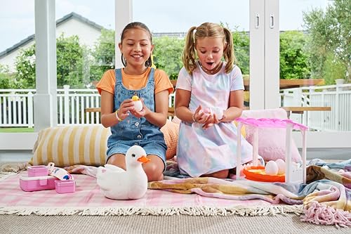 Pets Alive Mama Duck & Baby Surprise von ZURU Fürsorgliches Spielen Überraschung Schlüpfen Interaktiv Mädchen Spielzeug, Pink