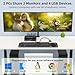 8K HDMI KVM Switch 2 Monitors 2 Computers 8K@60Hz, ANGEET USB 3.0 Dual Monitor KVM Switch for 2 Computer Share 2 Monitor and 4 USB3.0 Port,Wired Remote,12V Power Adapter and USB Cable Included