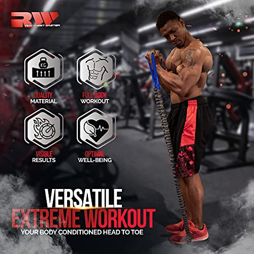 Ron Williams Fitness Resistance Band With Handles - Home Gym Resistance Training For Men And Women - Strength Building Exercise Bands (Medium, 30Lbs) #TOP4