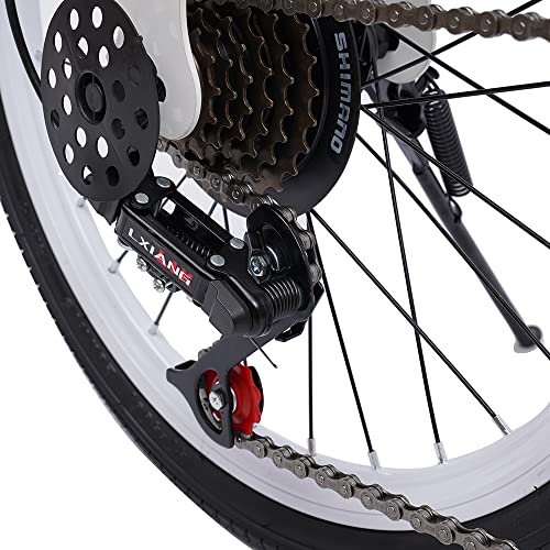 Vouwfiets voor volwassenen, 20 inch dubbele V-rem, 7 versnellingen, vouwfiets met in hoogte verstelbaar Quick-Fold… - Afbeelding 4