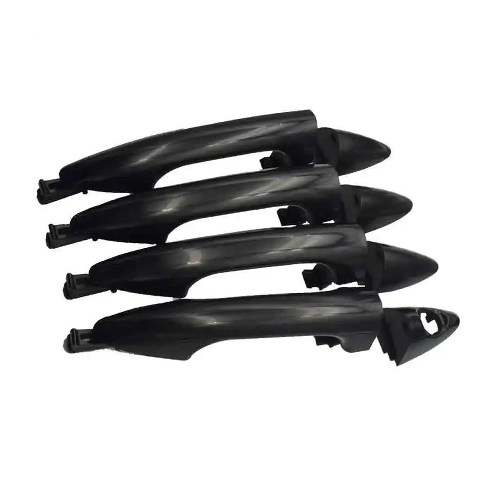 Lolhoikilm One Color Car Door Handle Covers For Hyundai For Accent 2012 2013-2017 826611R050 826621R060 826511R050 826521R050 1 Set Exterior Outside Outer Door Handle Black Trim Styling Accessories
