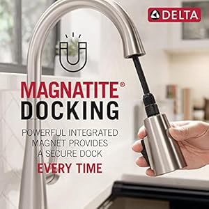Delta Faucet Keele Spotshield Stainless Kitchen Faucet with Pull Down SprayerKitchen Sink Faucet for Kitchen Sink Magnetic Docking Spray HeadSpotshield Stainless 19824LF SP