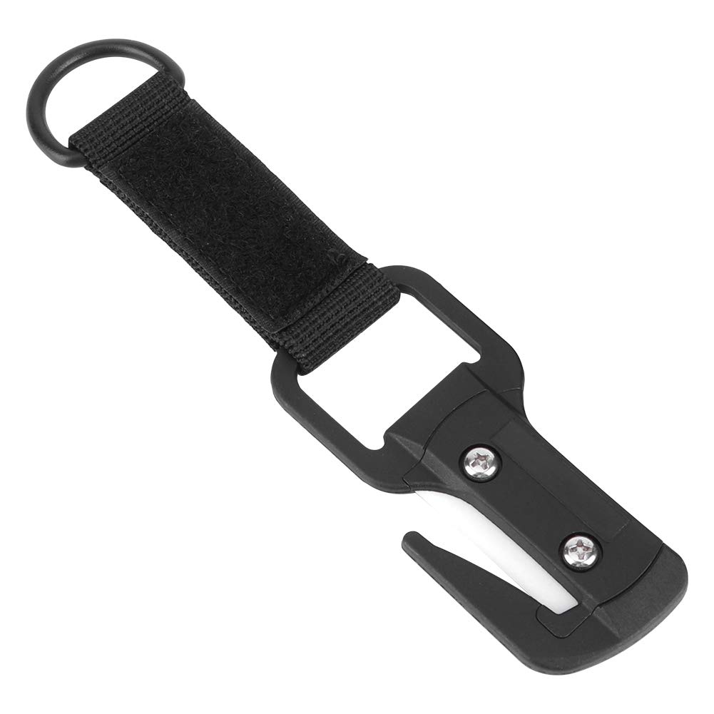 Coupe-Fil de plongée, Coupe-Fil de céramique de plongée, Pas de Rouille avec Sac de Rangement léger et Durable pour la plongée sous-Marine(Diving Ceramic Thread Cutter)