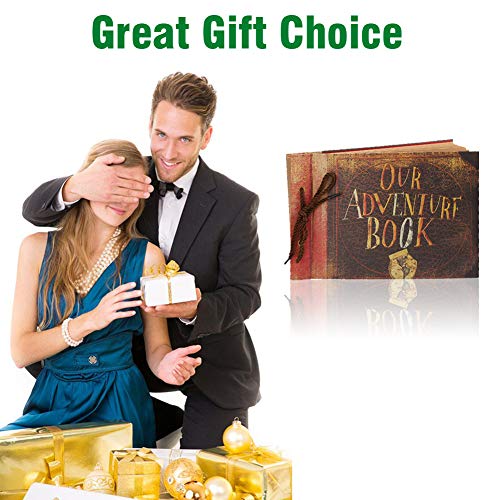 Fotoalbum Scrapbook, Our Adventure Book, Movie Up Travel Handmade Album DIY Fotobuch Scrapbook für Jahrestag, Hochzeit… – Bild 8