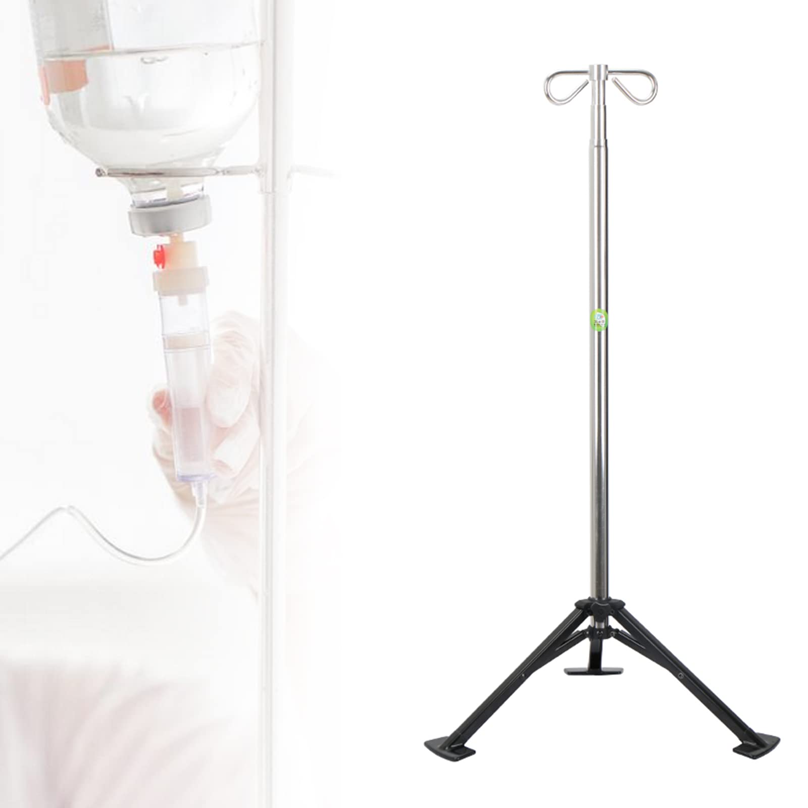 Amazon.co.jp: 折りたたみ式 IV ポール点滴スタンド、三脚付き高