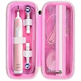 Etui kompatibel mit Philips Sonicare ProtectiveClean, für Oral-B Zahnbürste/ für Philips Elektrische Zahnbürste Reisebox Aufbewahrung, Reisetasche für Oral-B Pro und Chager & Zubehö (Rosa)
