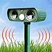 Produktbild Solar Katzenschreck Ultraschall, Katzenabwehr Solar Tiervertreiber Ultraschall Abwehr Wasserdicht mit Bewegungsmelder und Blitz, Katzenabwehr für den Garten, Vogelabwehr, Hundeabwehr, Marderabwehr