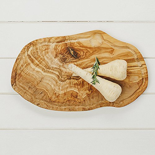 Just Ardoise rustique Planche à découper avec rainure 45 cm. Idéal pour préparation de cuisine à domicile
