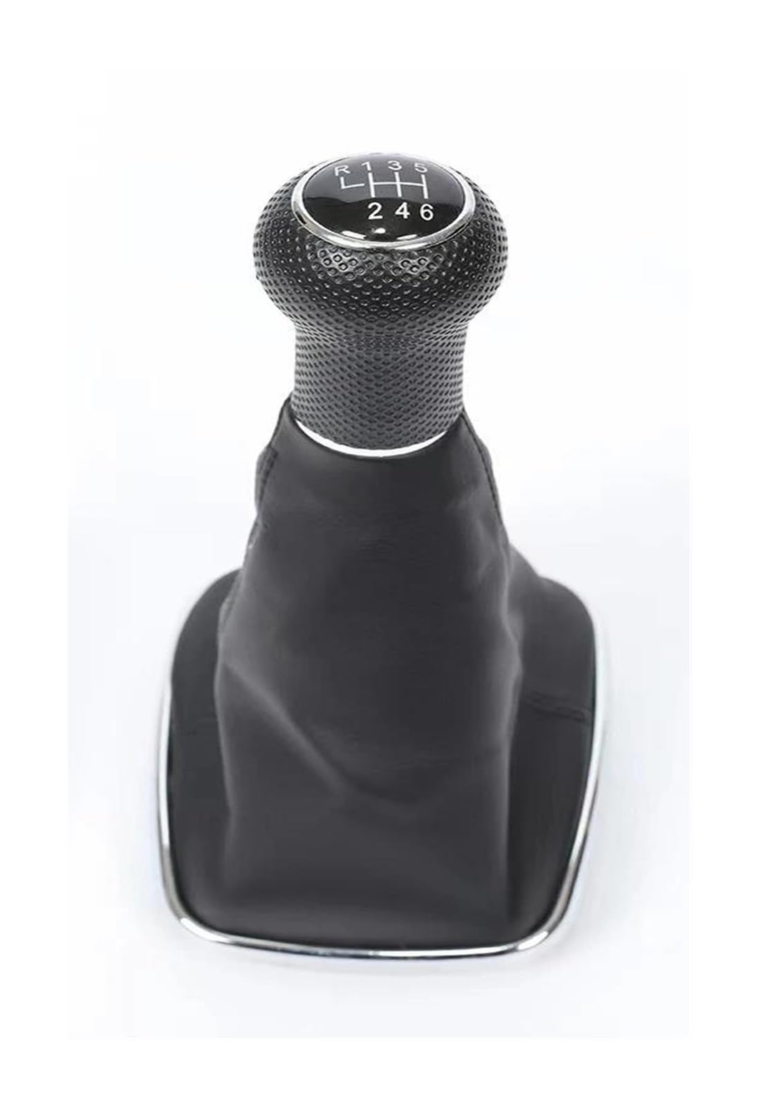 WLNWERDPKK Gear Shift Knob 1PCS for Golf 4 IV MK4 for GTI R32 for Bora for Jetta 1999-2004 5/6 Speed Gear Shift Knob Lever Gaiter Boot Stick Knob(Chrome 6 Speed 23MM)