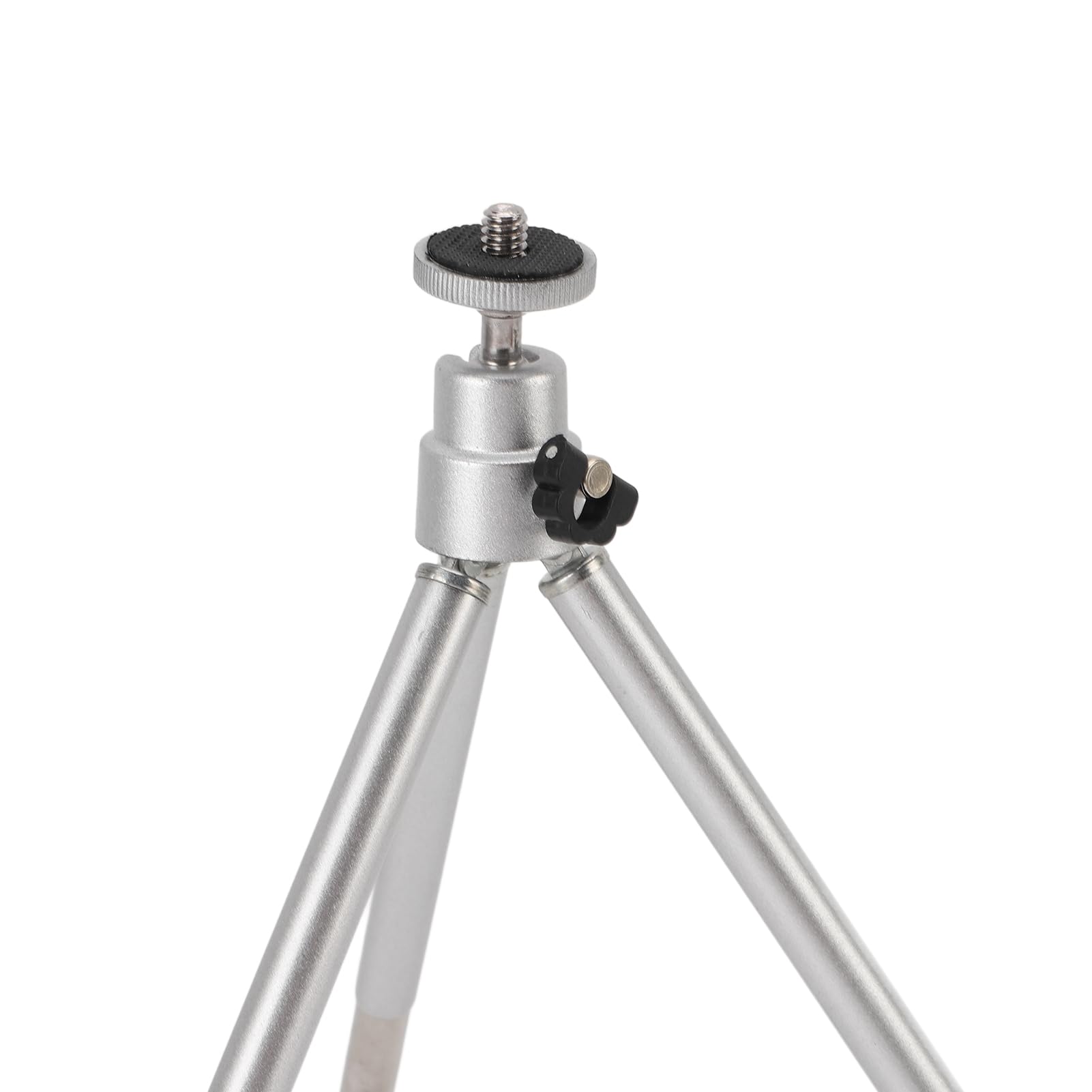 Trípode Luz Ventilador, 15-30Cm 5.91-11.81in Soporte Trípode Aleación Aluminio Flexible con Hilo 6 Mm, Soporte Triangular Vertical Retráctil para Ventilador Campamento