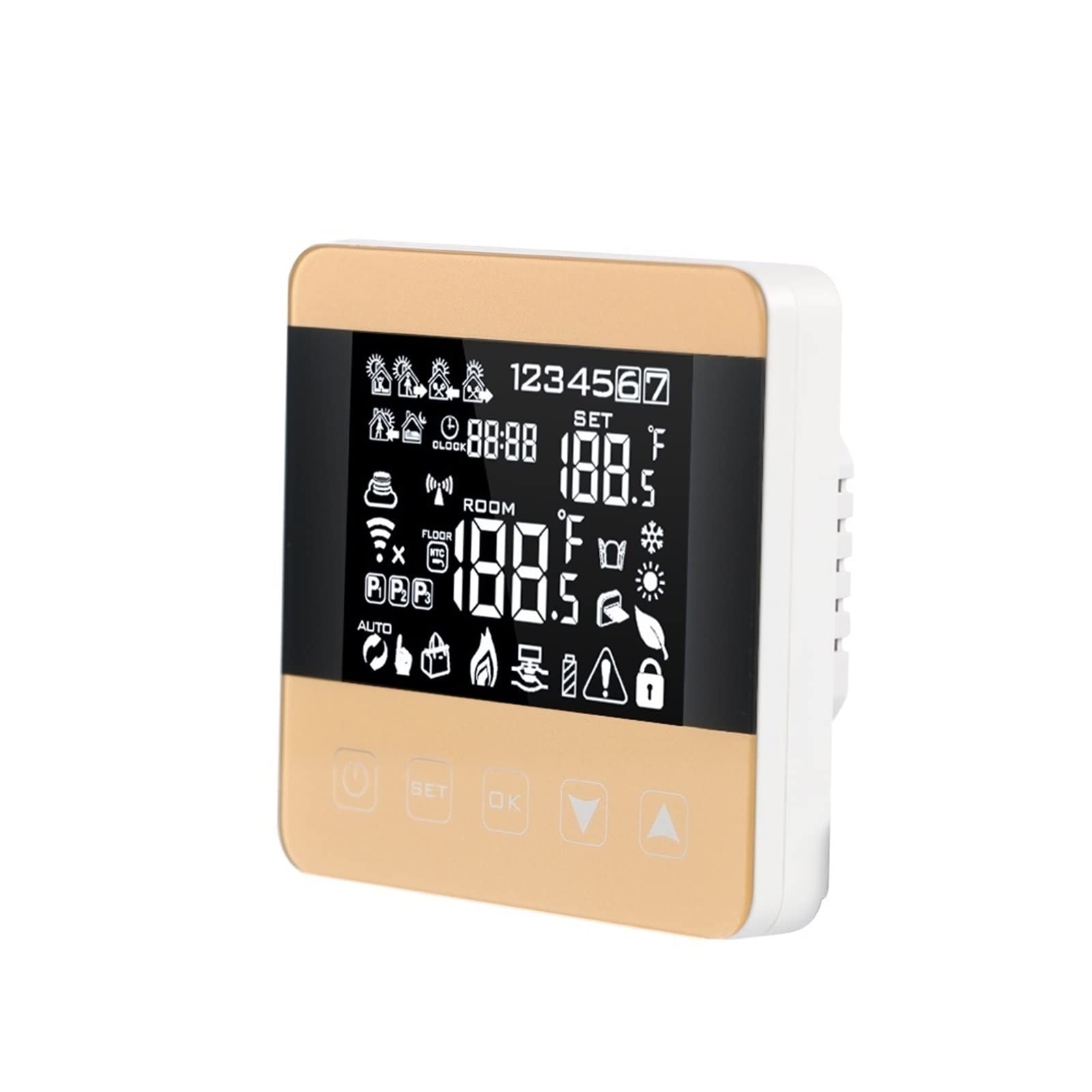Czujnik termometru, Strona główna Smart Thermostat Programowalna zima do Wody/Podgrzewanie Ogrzewania Ochrony Ochrania(WIFI 3A)