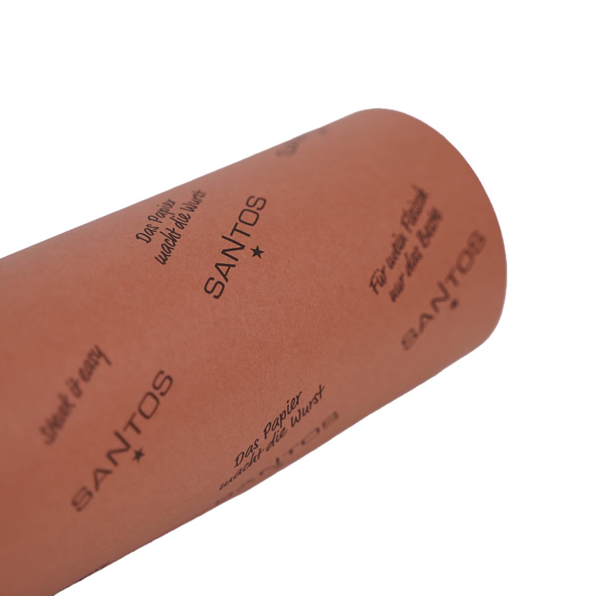 Rotolo di carta da macellaio rosa originale SANTOS 60 cm x 45 m, carta da macellaio solida e non patinata, ideale per "lavori lunghi", affumicatura e grigliate "basse e lente"
