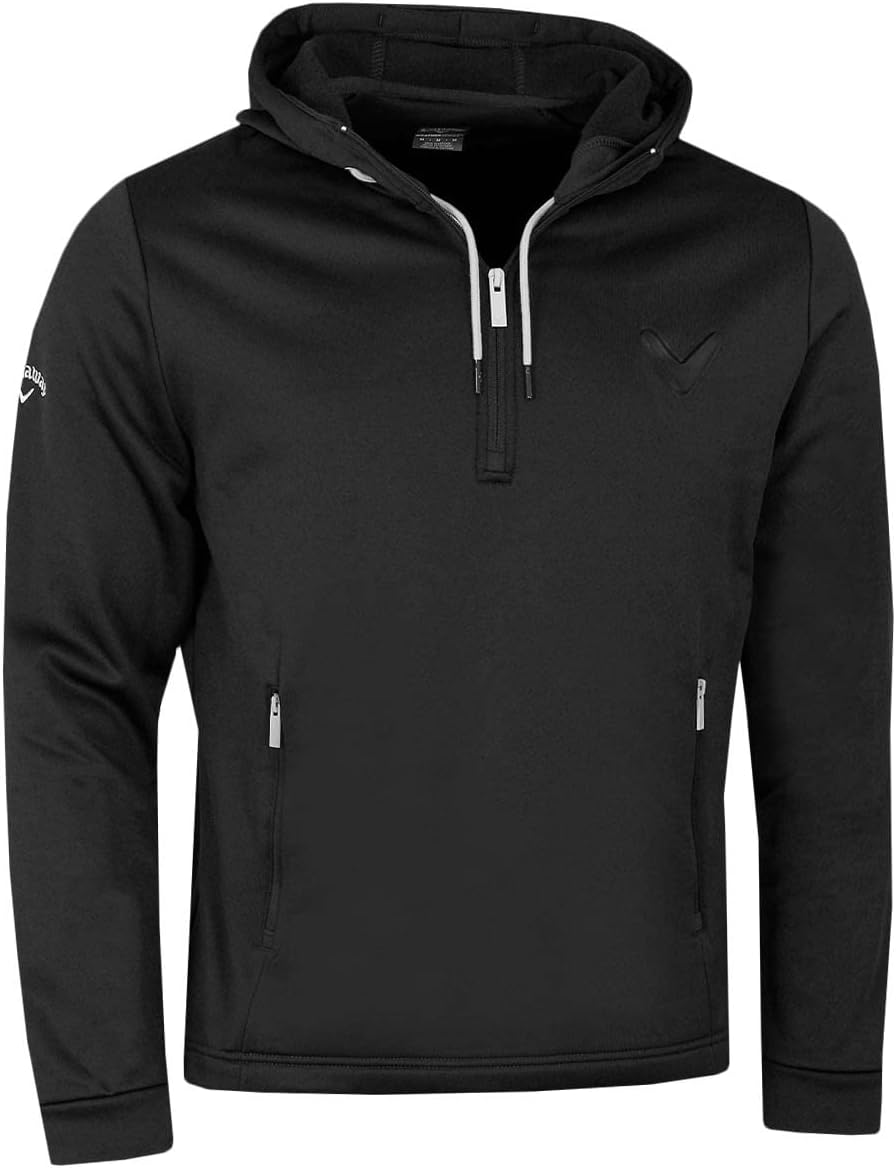 CallawayGolf Mens Aquapel SwingTech Thermal 1/2 Zip Hoody