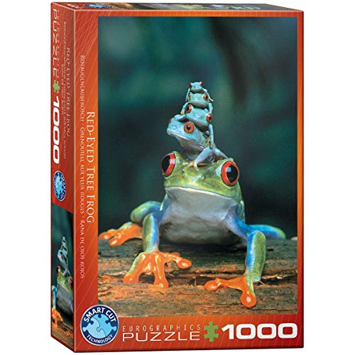 Eurographics 1000 Teile - Rotaugenlaubfrosch, einheitsgröße,...