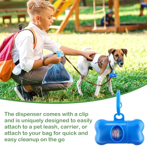 Image of Skyygemm 192 Sets Dog Poop Waste Bags with 192 Dog Poop Bag with Dispenser Bulk Pet Waste Disposal Bag Puppy Pet Supplies for Walking Travel Outdoor, Dogs Odorless Leakproof