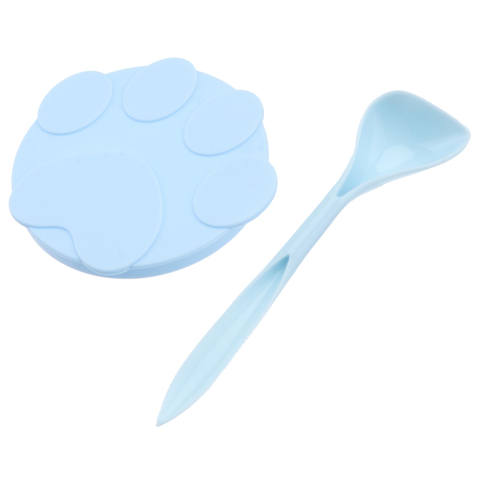 Angoily 1 set Covers Tin Food Cover Cat Silicone Lids of Pet Feeding Spoon Can Dog Lid