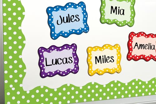 Image of Teacher Created Resources Lime Polka Dots Magnetic Border (77123)