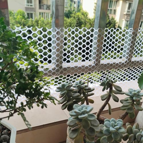 Clôture temporaire pour cour PINGEUI blanche 40 cm x 10 m