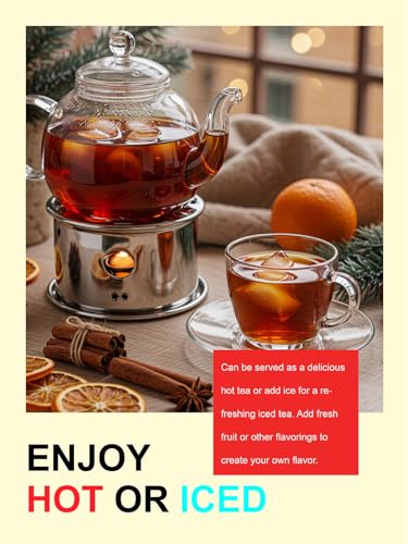Image of TeeLux Decaf Black Tea Bags, Smooth & Full-Bodied Taste, Premium Decaffeinated Black Tea, 100 Count