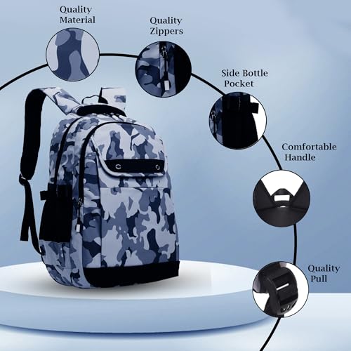 Image of Tinytot 30 Litre Waterproof School Backpack Bags for Women - Large 19 Inch Laptop Bag for Boys &Girls 12+ Years, College Bag for Girls and Boys, Men, Women - Ideal for Office, Travel, School, College