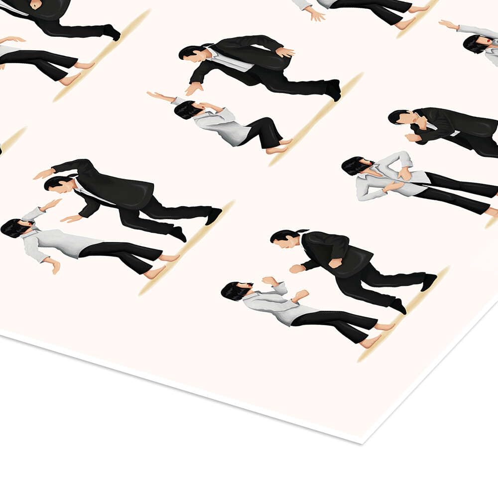 Posterlounge Pulp Fiction Twist Poster | 100 x 130 cm di Nour Tohme Quadri Decorazione per pareti