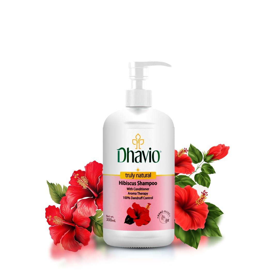 Hibiscus Shampoo | Hair Growth & Dandruff Control | Strengthens Hair Follicles & Reduces Hair Fall | Sulphate-Free & Gentle Formula | For Men & Women | 300ml-picture-43