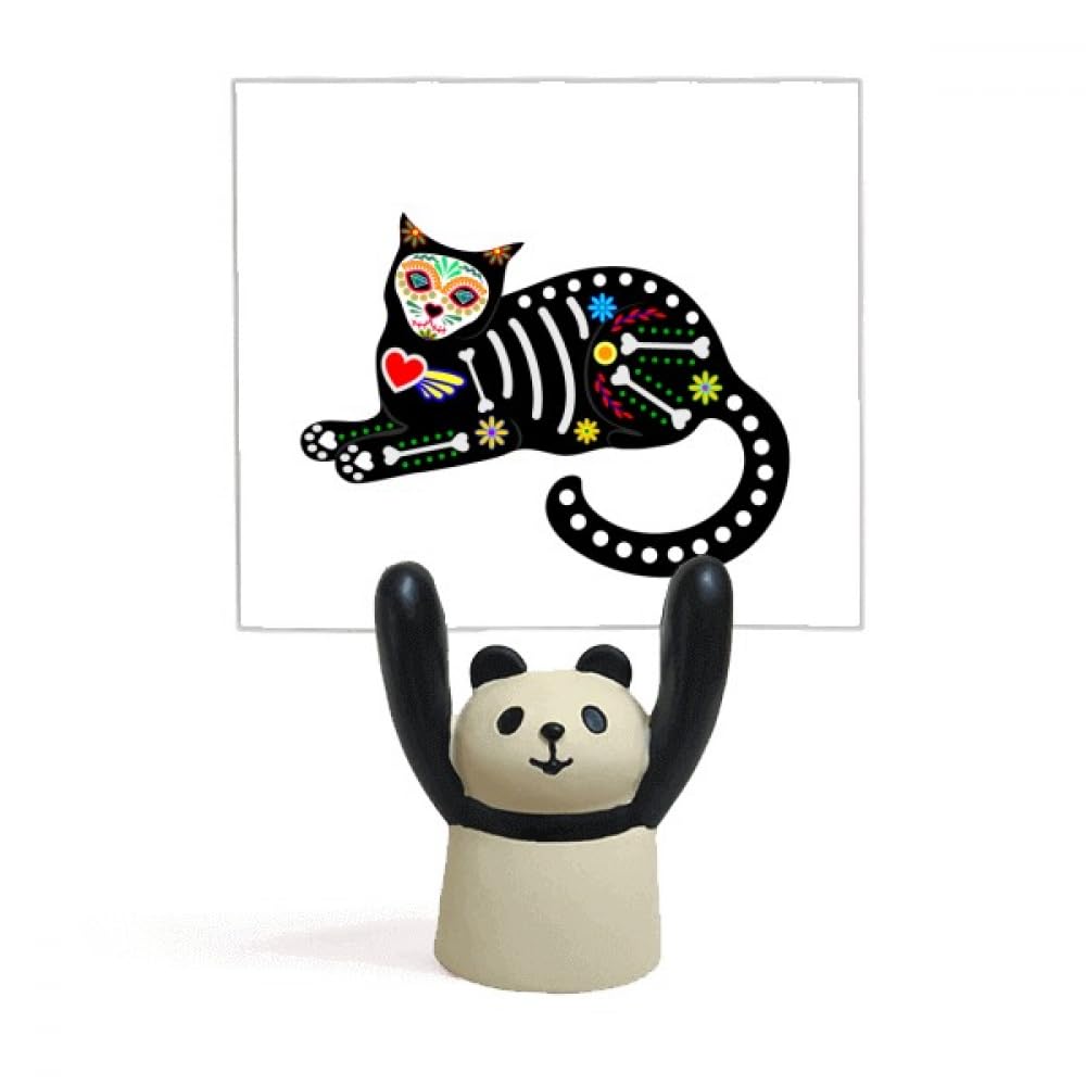 Support de mémo chat noir cœur cadeau mignon pour bureau