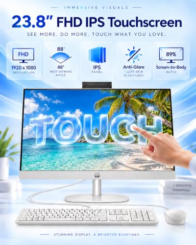 HP 24" Touchscreen All-in-One Desktop Computer, 16GB RAM, 512GB SSD - image 3