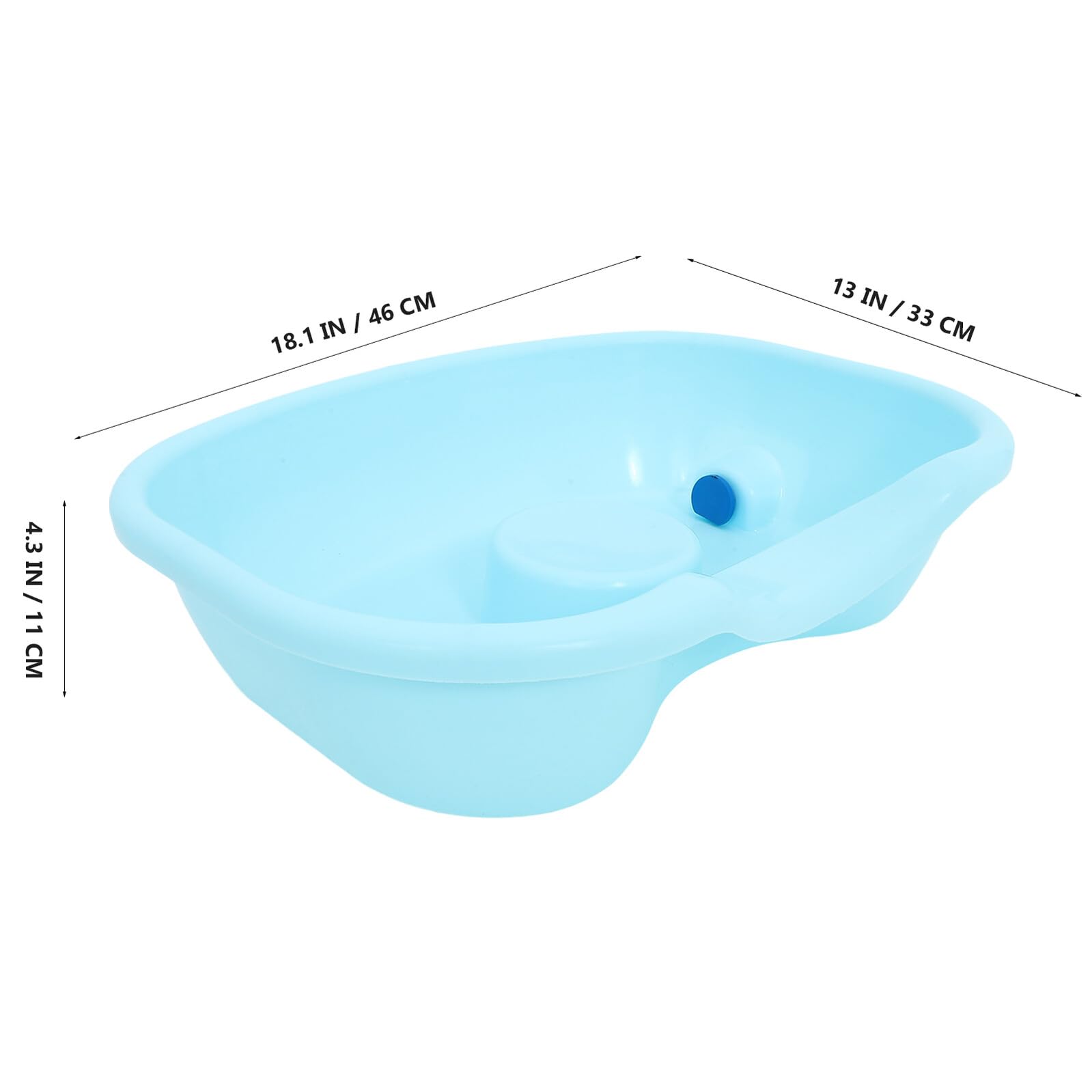 VALICLUD Bacinella Lavacapelli Portatile per Anziani e Donne in Gravidanza, in Abs con Tubo Incluso, Facile Controllo del Flusso D'acqua per Uso Domestico e Periodo Postpartum