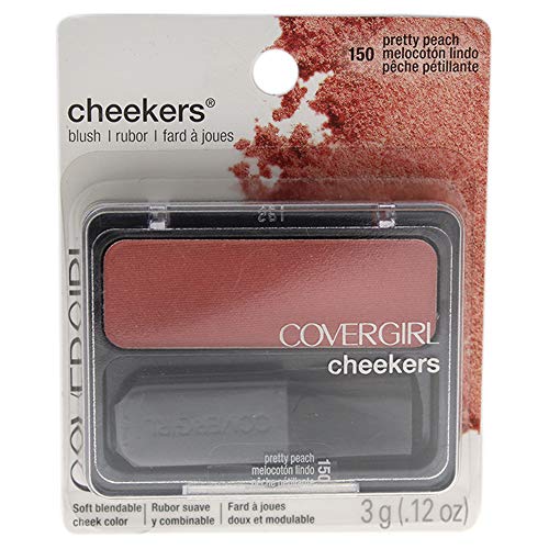 CoverGirl Cheekers Blush, 150 Pretty Peach, 0.12 Ounce