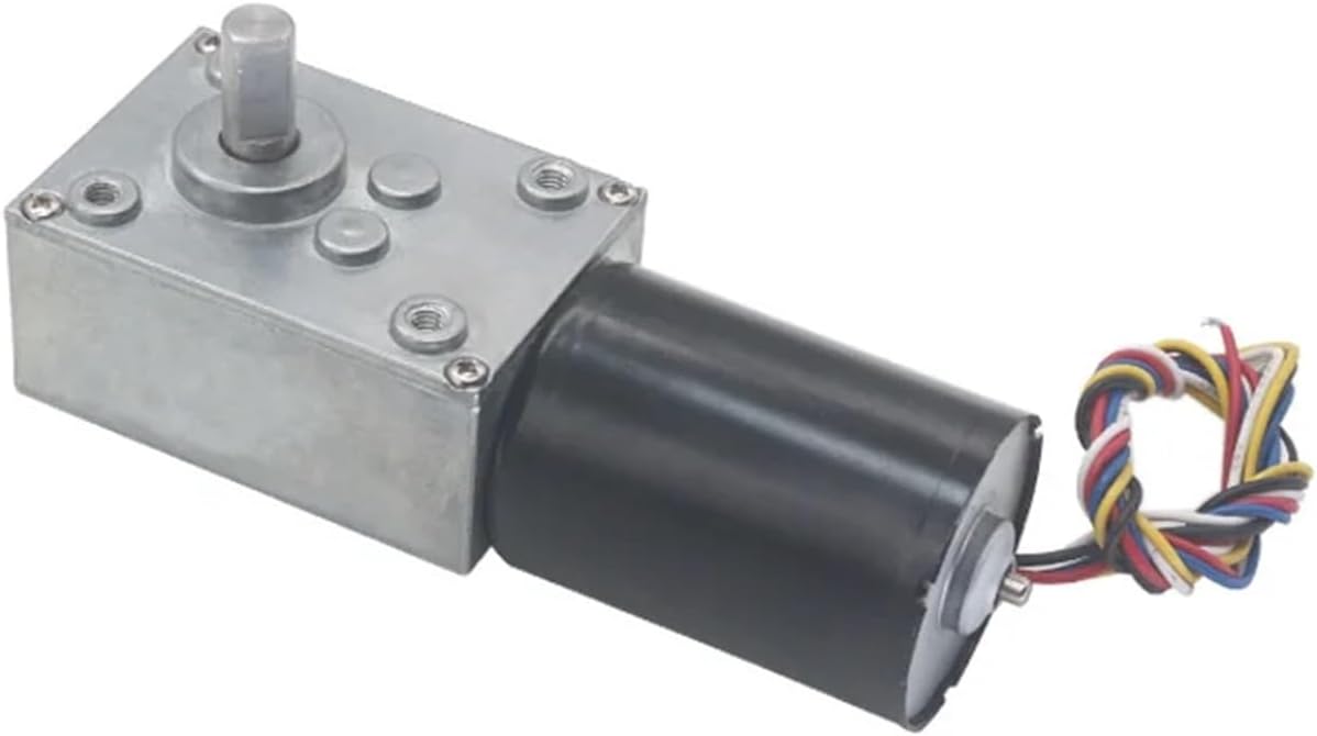 Powerful 12V 24V DC Brushless Worm Gear Motor With Speed Feedback Reverse PWM Speed Regulation Gearmotor(12V 40RPM)