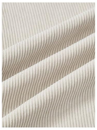 MakeMeChic Women's Corduroy Elastic High Waisted Long Skirt Button Split Hem Maxi Skirts3