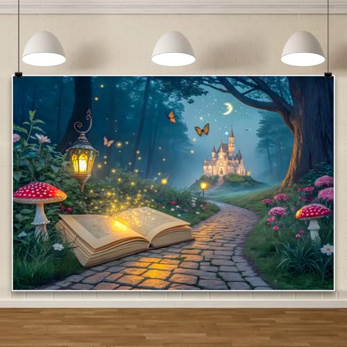 Fondo fotográfico Laeacco 7x5ft bosque encantado miniatura 1