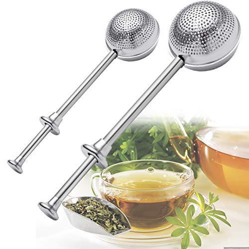 2 Pack Flour or Powdered Sugar Shaker Duster Sifter Dusting Wand Flour Sifter for Baking Powder Duster Cinnamon Wand for Meringue Powder Sugar Flour Confectioners and Spices stainless steel