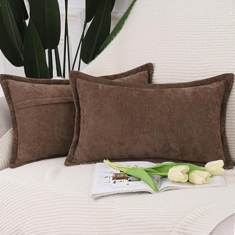 Housses de coussin Madizz en chenille Cover