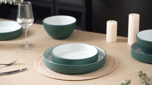 Amazon.com | Christian Siriano Larosso 12-Piece Stoneware